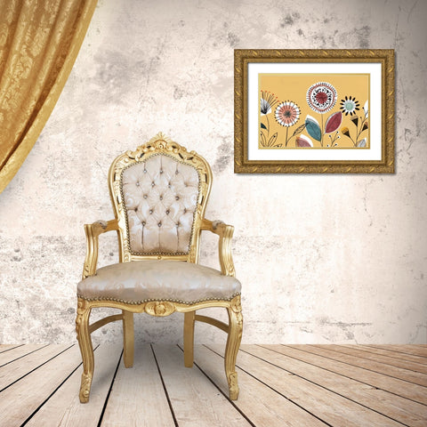 Scandi Sunrise I  Gold Ornate Wood Framed Art Print with Double Matting by Isabelle Z