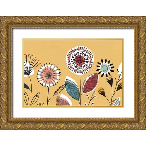 Scandi Sunrise I  Gold Ornate Wood Framed Art Print with Double Matting by Isabelle Z