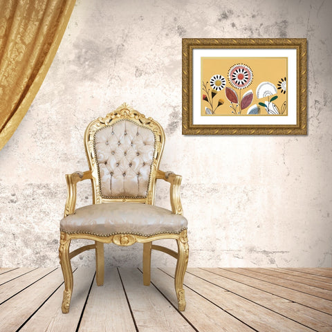 Scandi Sunrise II  Gold Ornate Wood Framed Art Print with Double Matting by Isabelle Z