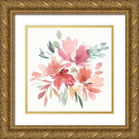 April I  Gold Ornate Wood Framed Art Print with Double Matting by Isabelle Z
