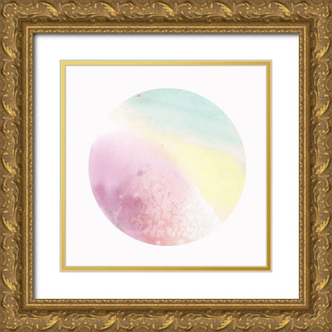 Diffuse  Gold Ornate Wood Framed Art Print with Double Matting by Isabelle Z