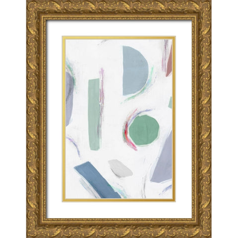 Terrazzo I  Gold Ornate Wood Framed Art Print with Double Matting by Isabelle Z