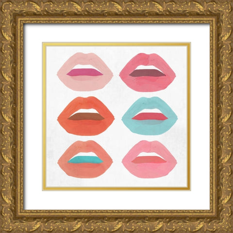 Flaming Lips II   Gold Ornate Wood Framed Art Print with Double Matting by Isabelle Z
