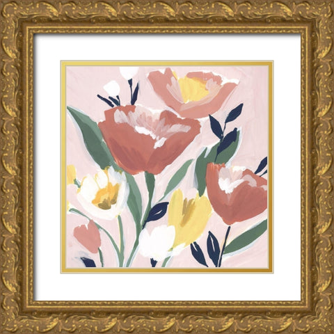 Summer Fresh  Gold Ornate Wood Framed Art Print with Double Matting by Isabelle Z