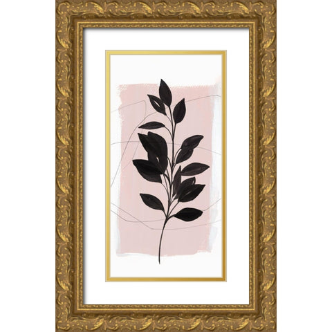 Ramie I  Gold Ornate Wood Framed Art Print with Double Matting by Isabelle Z