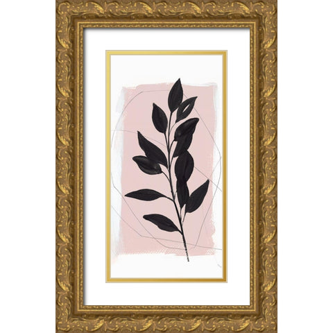 Ramie II   Gold Ornate Wood Framed Art Print with Double Matting by Isabelle Z
