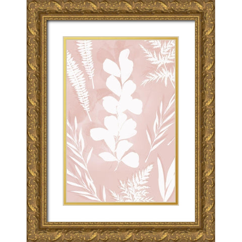 Juneberry II   Gold Ornate Wood Framed Art Print with Double Matting by Isabelle Z