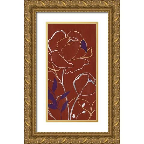 Lupin I  Gold Ornate Wood Framed Art Print with Double Matting by Isabelle Z