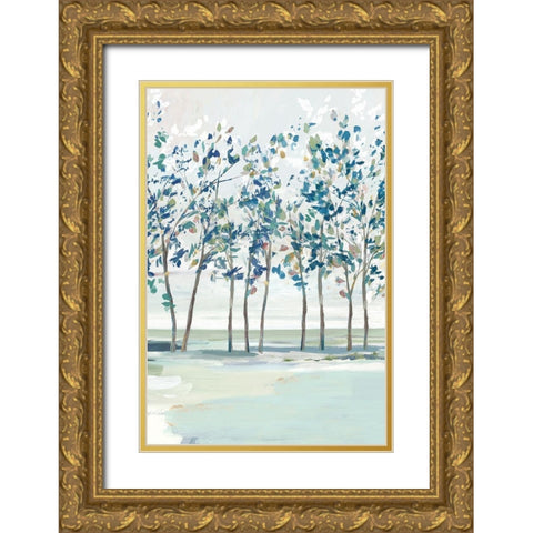 Blue Ridge I  Gold Ornate Wood Framed Art Print with Double Matting by Isabelle Z