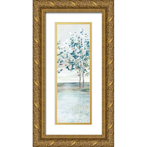 Blue Ridge II  Gold Ornate Wood Framed Art Print with Double Matting by Isabelle Z