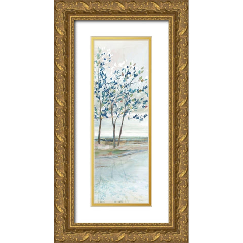 Blue Ridge III   Gold Ornate Wood Framed Art Print with Double Matting by Isabelle Z