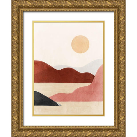 Day Dream Gold Ornate Wood Framed Art Print with Double Matting by Isabelle Z