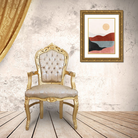 Way through Time Gold Ornate Wood Framed Art Print with Double Matting by Isabelle Z