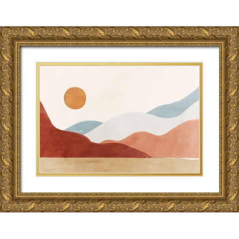 Lost in Dreams Gold Ornate Wood Framed Art Print with Double Matting by Isabelle Z