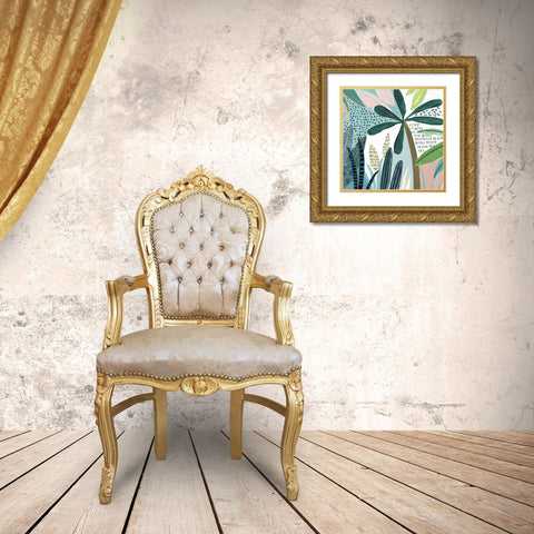 Tropical Rainforest II   Gold Ornate Wood Framed Art Print with Double Matting by Isabelle Z