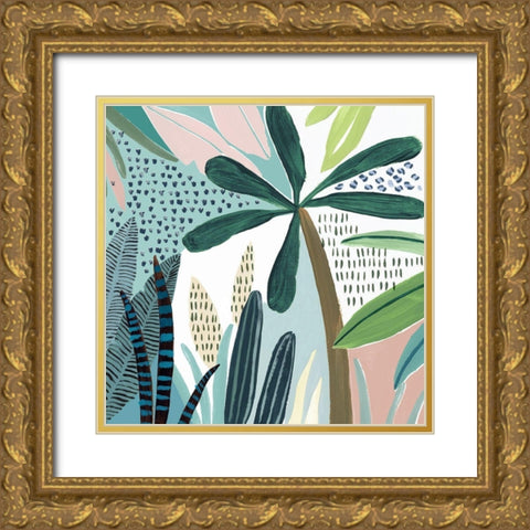Tropical Rainforest II   Gold Ornate Wood Framed Art Print with Double Matting by Isabelle Z