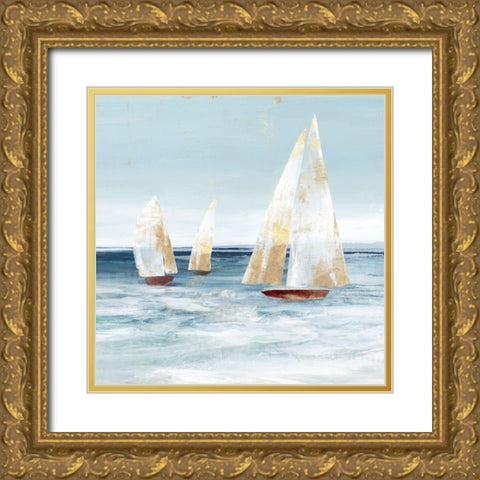 Mainsail  Gold Ornate Wood Framed Art Print with Double Matting by Isabelle Z