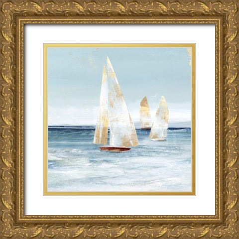 Mainsail II   Gold Ornate Wood Framed Art Print with Double Matting by Isabelle Z