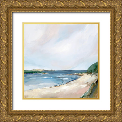 Perfect Place  Gold Ornate Wood Framed Art Print with Double Matting by Isabelle Z