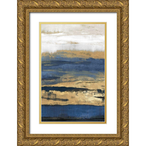 At Dusk  Gold Ornate Wood Framed Art Print with Double Matting by Isabelle Z