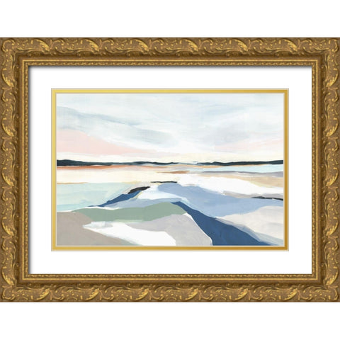 Seaside Day I  Gold Ornate Wood Framed Art Print with Double Matting by Isabelle Z