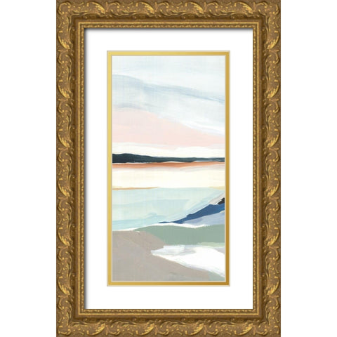 Seaside Day II   Gold Ornate Wood Framed Art Print with Double Matting by Isabelle Z