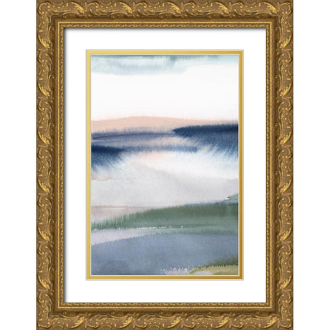 Eventide II   Gold Ornate Wood Framed Art Print with Double Matting by Isabelle Z