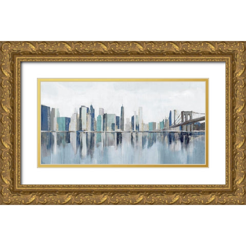 Empire Dreams  Gold Ornate Wood Framed Art Print with Double Matting by Isabelle Z