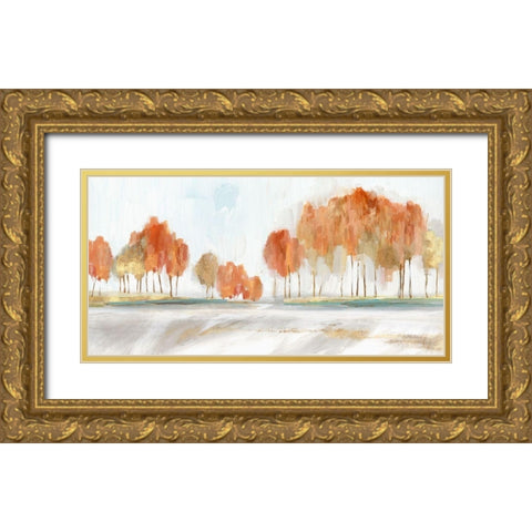 Autumn Shade I  Gold Ornate Wood Framed Art Print with Double Matting by Isabelle Z