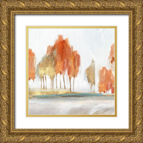 Autumn Shade II  Gold Ornate Wood Framed Art Print with Double Matting by Isabelle Z