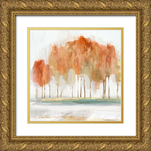 Autumn Shade III   Gold Ornate Wood Framed Art Print with Double Matting by Isabelle Z
