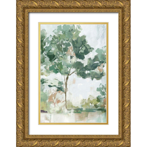 Soundless Beauty I Gold Ornate Wood Framed Art Print with Double Matting by Isabelle Z