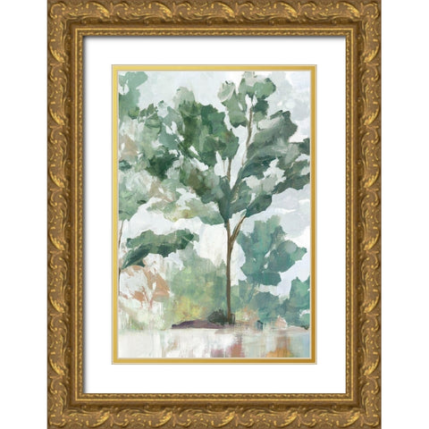 Soundless Beauty II  Gold Ornate Wood Framed Art Print with Double Matting by Isabelle Z