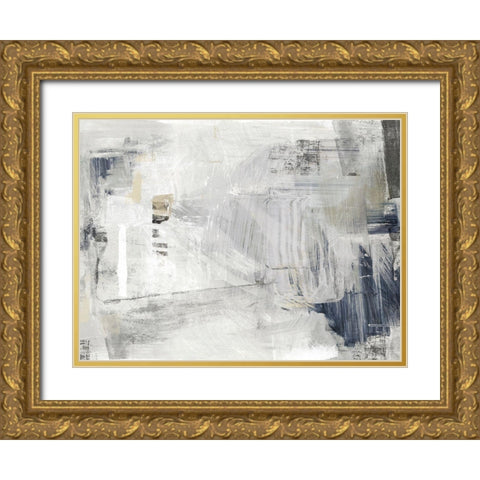 Mingled Gold Ornate Wood Framed Art Print with Double Matting by Isabelle Z