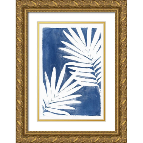 Night Herbs I Gold Ornate Wood Framed Art Print with Double Matting by Isabelle Z