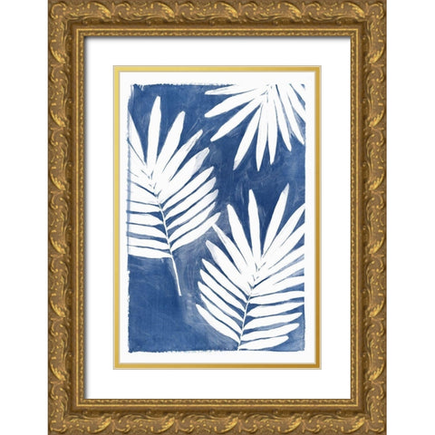 Night Herbs II Gold Ornate Wood Framed Art Print with Double Matting by Isabelle Z