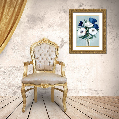 The Day I Met You Gold Ornate Wood Framed Art Print with Double Matting by Isabelle Z