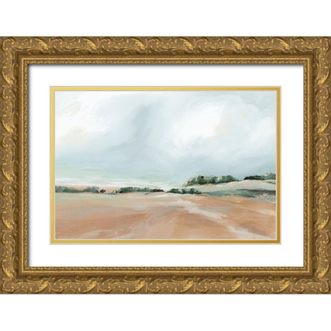 Land of My Soul Gold Ornate Wood Framed Art Print with Double Matting by Isabelle Z