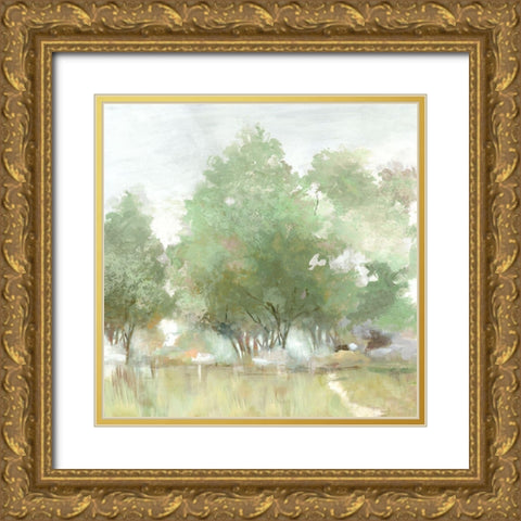 Light Air Gold Ornate Wood Framed Art Print with Double Matting by Isabelle Z