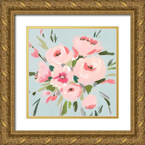 Pink Inspiration II Gold Ornate Wood Framed Art Print with Double Matting by Isabelle Z