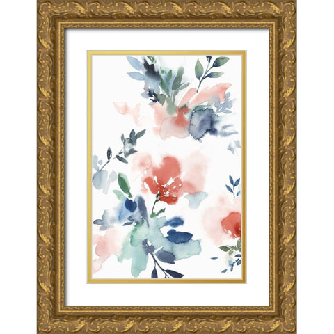 Beauty Dance I Gold Ornate Wood Framed Art Print with Double Matting by Isabelle Z
