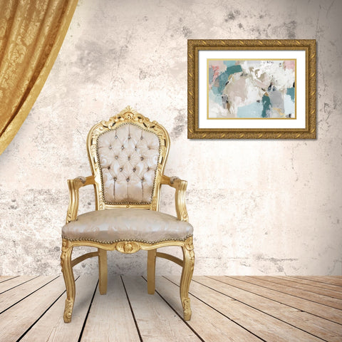 In the Heart of Movement Gold Ornate Wood Framed Art Print with Double Matting by Isabelle Z
