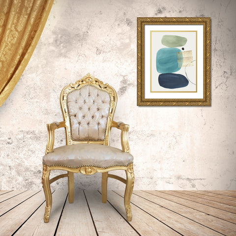 Pistachio Dreams II Gold Ornate Wood Framed Art Print with Double Matting by Isabelle Z