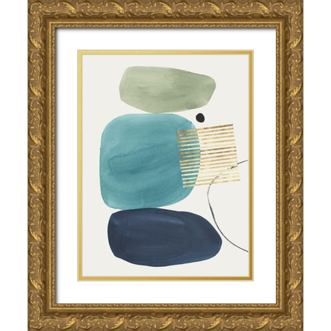 Pistachio Dreams II Gold Ornate Wood Framed Art Print with Double Matting by Isabelle Z