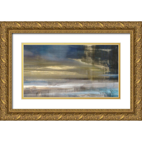 Golden Dawn I  Gold Ornate Wood Framed Art Print with Double Matting by Isabelle Z