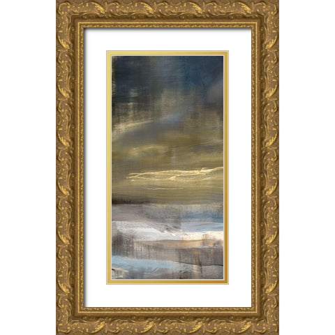 Golden Dawn II Gold Ornate Wood Framed Art Print with Double Matting by Isabelle Z