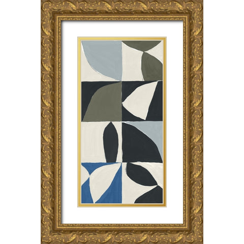 Mayan Pattern I Gold Ornate Wood Framed Art Print with Double Matting by Isabelle Z