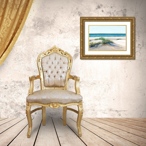 Beach Sand Dune II Gold Ornate Wood Framed Art Print with Double Matting by Isabelle Z