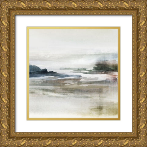Dusk Fall II Gold Ornate Wood Framed Art Print with Double Matting by Isabelle Z