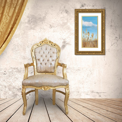 Pampas I  Gold Ornate Wood Framed Art Print with Double Matting by Isabelle Z